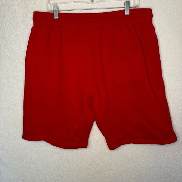 RAW Own The Now Raise Trouble Red Knit Sweatshorts Size 2XL - Picture 2 of 8
